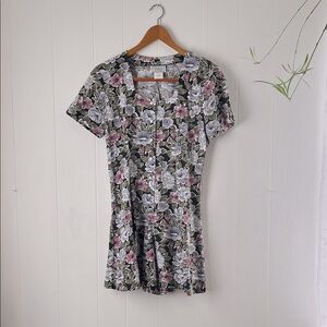 90’s Vintage Floral Romper